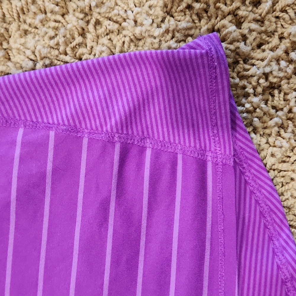 Athleta large purple stripe tank top - Picture 8 of 8